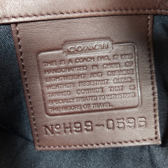 Coach Lexus Collaboration 0596 Women,Men Leather Boston Bag,Shoulder Bag Dark... - Picture 9 of 13